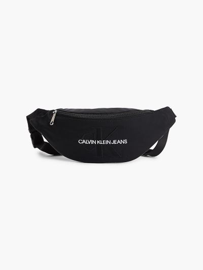 Calvin Klein Táskák & Kiegészítők HU207682 | Calvin Klein Embroidered Logo Férfi Övtáska Fekete